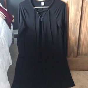 Black swing dress